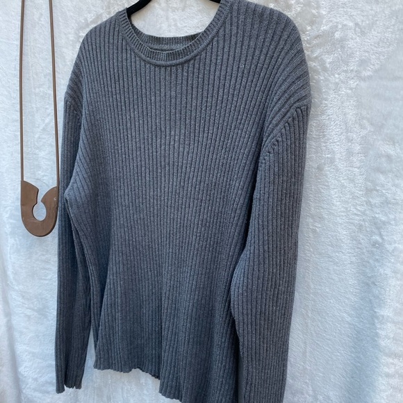 GAP‎ Ribbed Cotton Sweater Gray - Picture 3 of 8